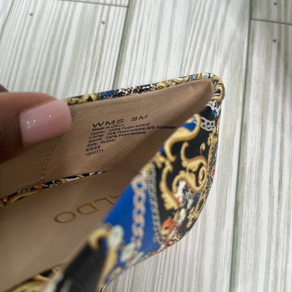 Aldo Kriss Heels Womens Aldo Multicolored Patterned Pumps Shoes Size 8M - Picture 13 of 13